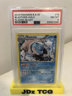 PSA 8 BLASTOISE HOLO #16 Pokemon B&W Plasma Blast 2013. POP 81 - Image 3