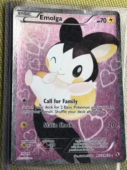 Emolga Full Art RC23/25 Pokemon B&W Legendary Treasures 2012 - Image 1