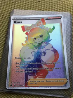 Klara - 217/198 - Chilling Reign - Rainbow Secret Rare - NM - Pokemon TCG - Image 2