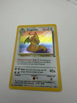 The Pokemon Company Dragonite 4/62 Fossil Holo Rare Unlimited EN 100 HP - Image 3