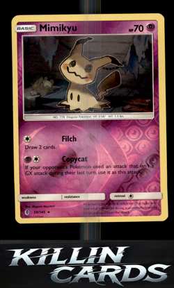 Reverse Holofoil Mimikyu 58/145 Pokemon Holo Rare SM - Guardians Rising Card NM - Image 1