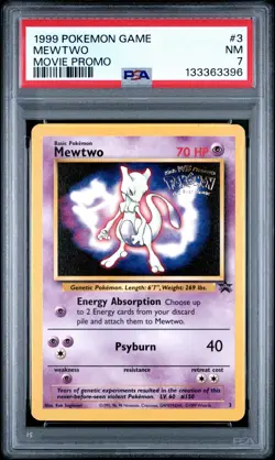 The Pokemon Company Pokemon TCG Mewtwo Movie Promo 03/53 PSA 7 EN (1999) - Image 1