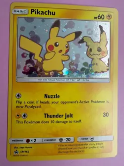 Pikachu SM162 Holo Sun Moon Pokemon TCG Promo - Image 1