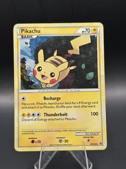 2010 Pokemon TCG HGSS Black Star Promos Pikachu #HGSS03 MP - Image 1