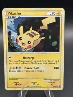2010 Pokemon TCG HGSS Black Star Promos Pikachu #HGSS03 MP - Image 3