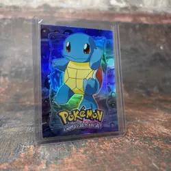 Squirtle #07 E7 Rainbow Holo 1st Print Topps Pokemon The First Movie - Blue Logo - Image 1