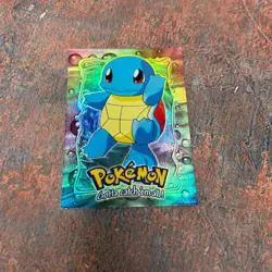 Squirtle #07 E7 Rainbow Holo 1st Print Topps Pokemon The First Movie - Blue Logo - Image 2