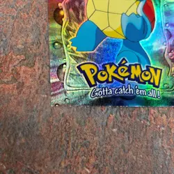 Squirtle #07 E7 Rainbow Holo 1st Print Topps Pokemon The First Movie - Blue Logo - Image 4