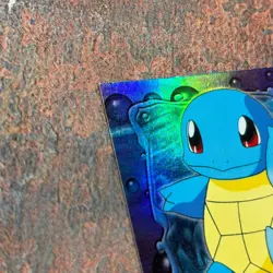 Squirtle #07 E7 Rainbow Holo 1st Print Topps Pokemon The First Movie - Blue Logo - Image 5