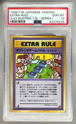 1998 Pokemon JP Vending Extra Rule 3 vs. 3 PSA 10 42474233 - Image 1