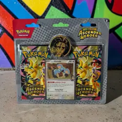 Pokemon TCG Mega Evolution Ascended Heroes 2-Pack Blister Larry's Komala Foil Pr - Image 1