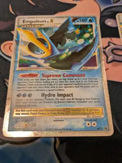 TWO Pokemon TCG Empoleon LV.X DP11 Pokemon Black Star Promo Holo 2007 - Image 2