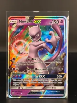 Pokemon TCG Mewtwo GX 39/73 Ultra Rare S&M: Shining Legends - NM - Image 1