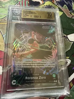 One Piece Roronoa Zoro Alt art OP12-020 Legacy of the Master Leader PSA 10 - Image 1