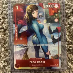 • Nico Robin • OP05-010 Alt Art Holo Foil Premium Promo One Piece TCG NM - Image 1