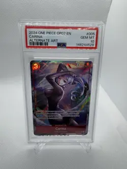 2024 One Piece CARINA OP07 005 Rare Alt Art PSA 10 Gem Mint! - Image 1