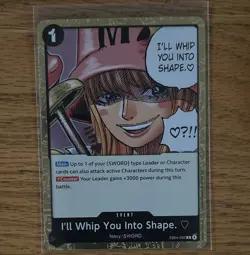 Bandai One Piece Nami I'll Whip You Into Shape EB04-050 R Foil Alt Art Event - Image 1