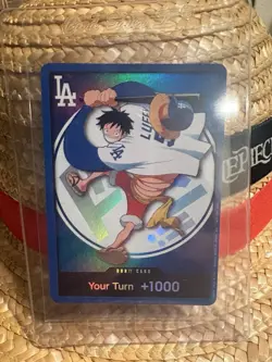 Bandai LA Dodgers One Piece Monkey D. Luffy Don!! (card only) - Image 1