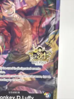 ONE PIECE TCG MONKEY. D. LUFFY RARE 3RD ANNIVERSARY PROMO ALT ART STAMPED LOGO - Image 2