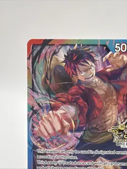 ONE PIECE TCG MONKEY. D. LUFFY RARE 3RD ANNIVERSARY PROMO ALT ART STAMPED LOGO - Image 3