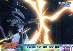 Pokemon Trying Out the New Toy Card Mewtwo Strikes Back Topps - Image 1