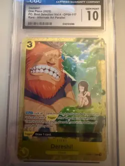 🔥💥Dereshi OP09-117 Premium Best Selection Vol 4 One Piece TCG ENGLISH CGC 10🔥 - Image 1