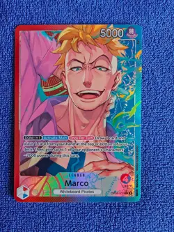 One Piece TCG | Marco OP08-002 | Alt Art Leader | NM | English - Image 1