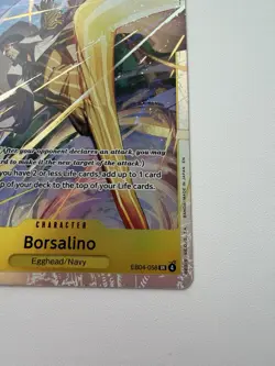 One Piece CCG Borsalino EB04-058 SR Near Mint English - Kami's Island - Image 5