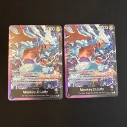 2 Monkey.D.Luffy One Piece -0P09-061 Leader Starter Deck 26 Holo Foil Cards NM - Image 1