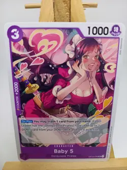 One Piece CCG OP10-076 Baby 5 Regular Uncommon Royal Blood Pack Fresh - Image 1