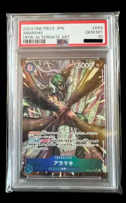 ARAMAKI OP06-043 SR Alternate Art PSA 10 GEM MT one piece card game aramaki - Image 1