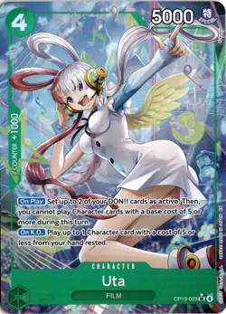 Uta (Alternate Art) OP13-023 One Piece Carrying On His Will Super Rare NM - Image 1