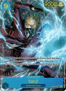 Sanji (Alternate Art) OP06-119 One Piece Wings of the Captain Secret Rare NM - Image 1