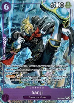 Sanji (Parallel) OP07-064 One Piece 500 Years in the Future Super Rare NM - Image 1