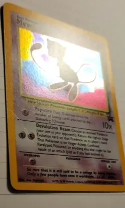 Mew Black Star Promo 9 Holo swirl - Image 4