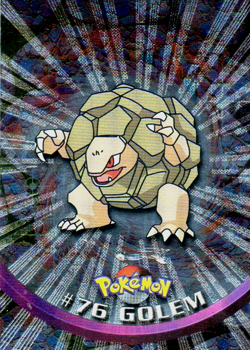 Pokemon #76 Golem Card Blue Logo Non Holo Topps TV Animation Edition Series - Image 1