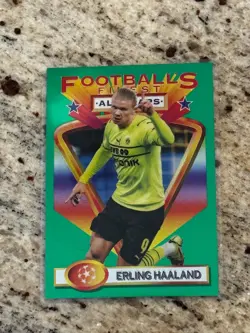 2021-22 Topps Finest Flashbacks Uefa Champions League - All-Stars Erling Haaland - Image 1