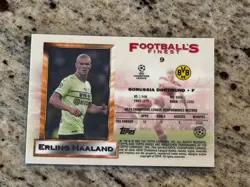 2021-22 Topps Finest Flashbacks Uefa Champions League - All-Stars Erling Haaland - Image 2