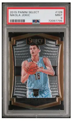 NIKOLA JOKIC 2015-16 SELECT #128 ROOKIE BASKETBALL NUGGETS RC PSA 9 GRADED - Image 1