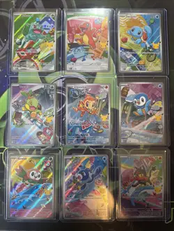 First Partner Illustration Collection Full Set 9 Cards Mint Pack Fresh Pokemon - Image 1