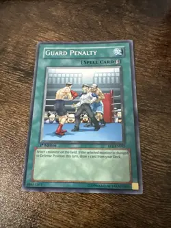 MP YUGIOH GUARD PENALTY 1st Edition Ultimate Holo EOJ-EN045 - Image 1