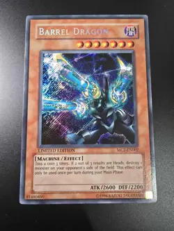 Yugioh 2004 Barrel Dragon SCR Limited Ed. MC1-EN002 Near Mint - Image 1