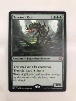 Tyrranax Rex MTG Magic the Gathering Card NM Near Mint All Will Be One - Image 1