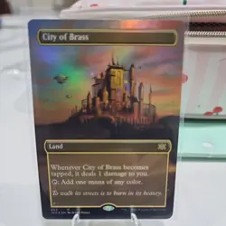 FOIL BORDERLESS City of Brass - #403 - Rare Double Masters 2022 - Image 1