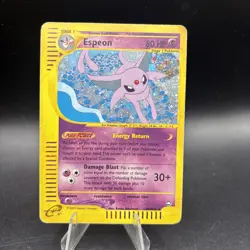 Espeon H9/H32 Holo Rare Aquapolis Pokemon Card - Image 1
