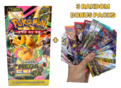 Pokemon Card MEGA DREAM EX Booster 1 Box M2a Sealed + 3 Bonus Packs Korean - Image 1