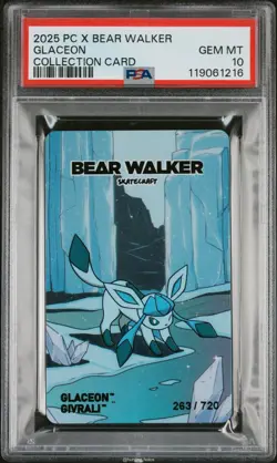 Glaceon PSA 10 Center X Bear Walker Collection Cards Pokemon - Image 1
