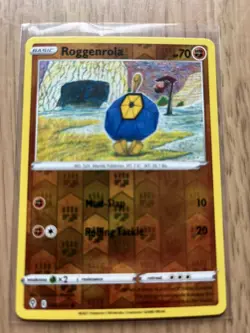 086/203 Roggenrola | Common REVERSE HOLO Pokemon Trading Card Evolving Skies TCG - Image 1