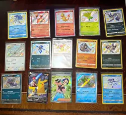 🔥 Pokemon TCG 15 Card Lot Baby Shiny, Pikachu TG and Perrin Trainer 🔥 - Image 1
