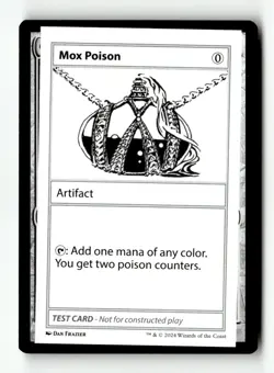 Mox Poison Special Mystery Booster 2 Playtest Cards MTG NM - Image 1